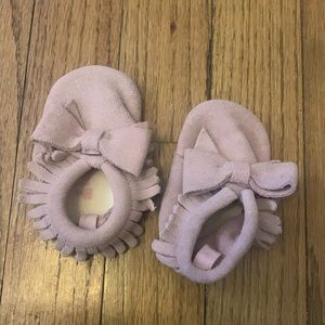 Pink Baby Gap Moccs
